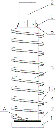 螺旋垂直提升机结构图